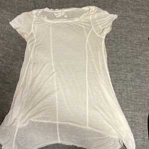 Lululemon sheer white casual top.